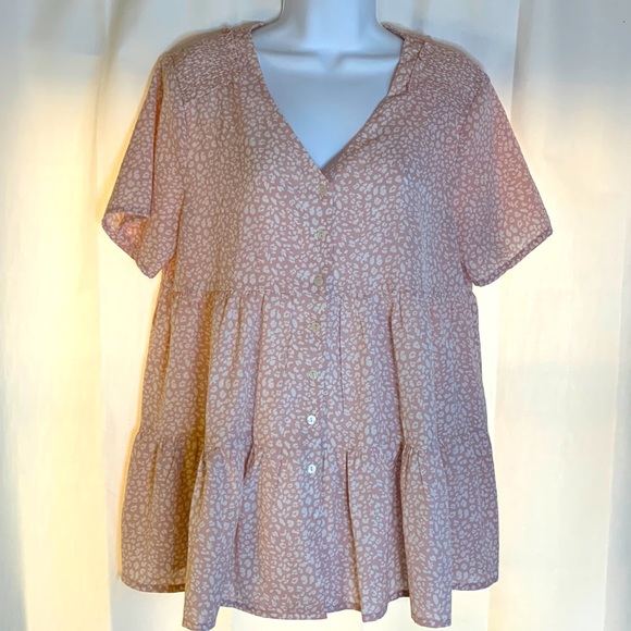 JODIFL Tops - 3/$20 JODIFL M Pink Layered Top